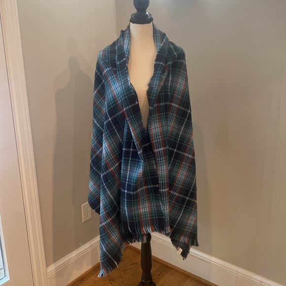 Unisex flannel long scarf collegiate gorpcore LL Bean granola cozy vintage plaid - Picture 5 of 8